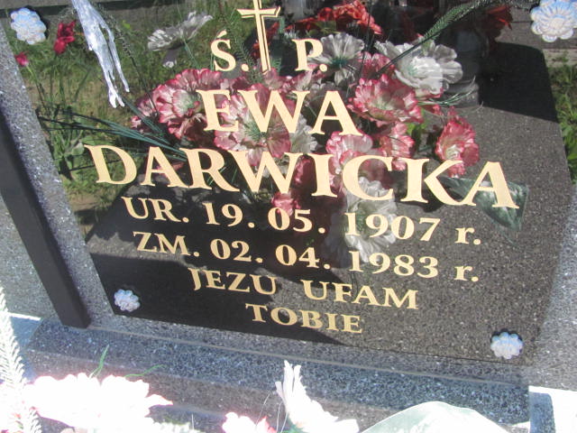 Ewa Darwicka 1907 Radziłów - Grobonet - Wyszukiwarka osób pochowanych
