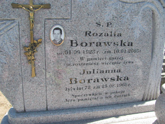 Rozalia Borawska  1923 Radziłów - Grobonet - Wyszukiwarka osób pochowanych