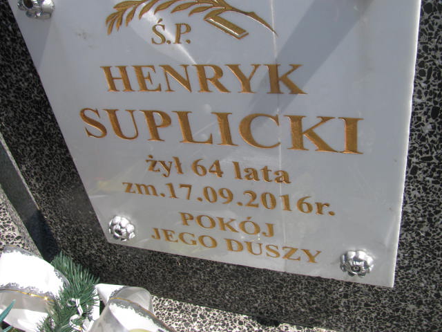 Henryk Suplicki Radziłów - Grobonet - Wyszukiwarka osób pochowanych