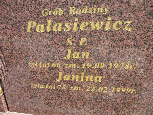 Jan Pałasiewicz Radziłów - Grobonet - Wyszukiwarka osób pochowanych