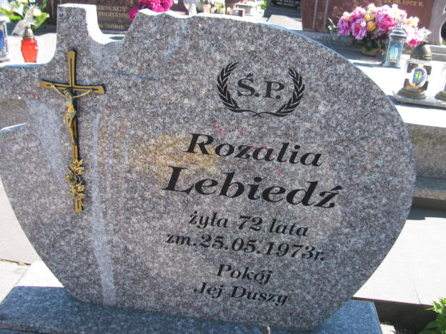 Rozalia Lebiedź Radziłów - Grobonet - Wyszukiwarka osób pochowanych
