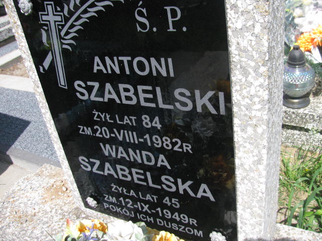 Antoni Szabelski Radziłów - Grobonet - Wyszukiwarka osób pochowanych