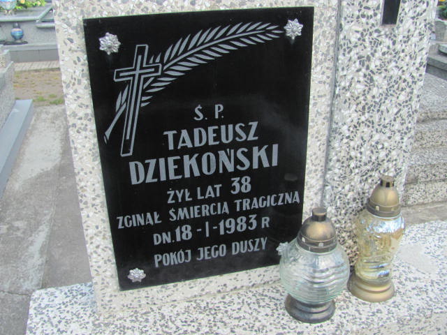 Tadeusz Dziekoński Radziłów - Grobonet - Wyszukiwarka osób pochowanych