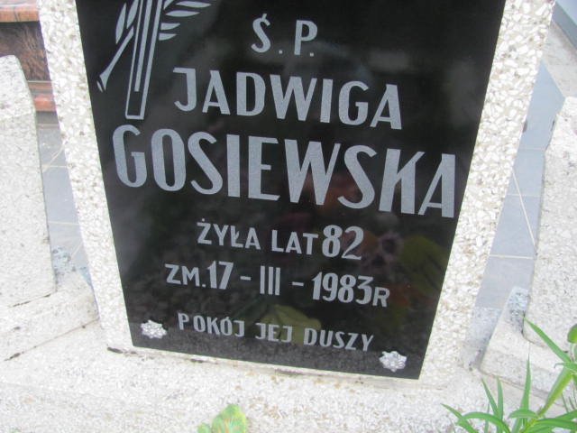 Jadwiga Gosiewska Radziłów - Grobonet - Wyszukiwarka osób pochowanych