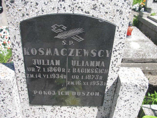 Julian Kosmaczewski 1860 Radziłów - Grobonet - Wyszukiwarka osób pochowanych