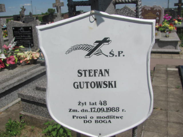 Stefan Gutowski Radziłów - Grobonet - Wyszukiwarka osób pochowanych