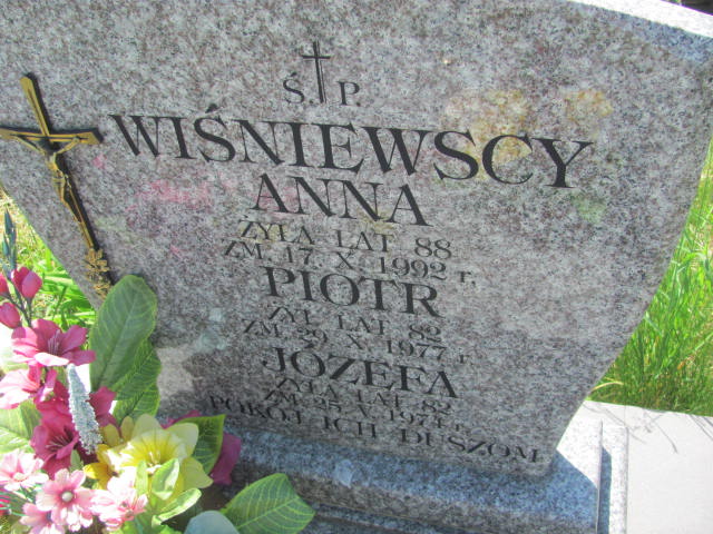 Józefa Wiśniewska Radziłów - Grobonet - Wyszukiwarka osób pochowanych